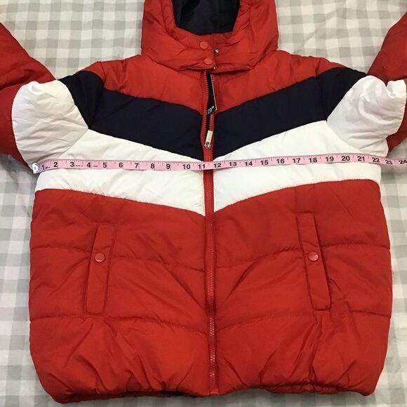 FAHRENHEIT active puffer winter coat jacket in Large red white blue - Picture 9 of 16